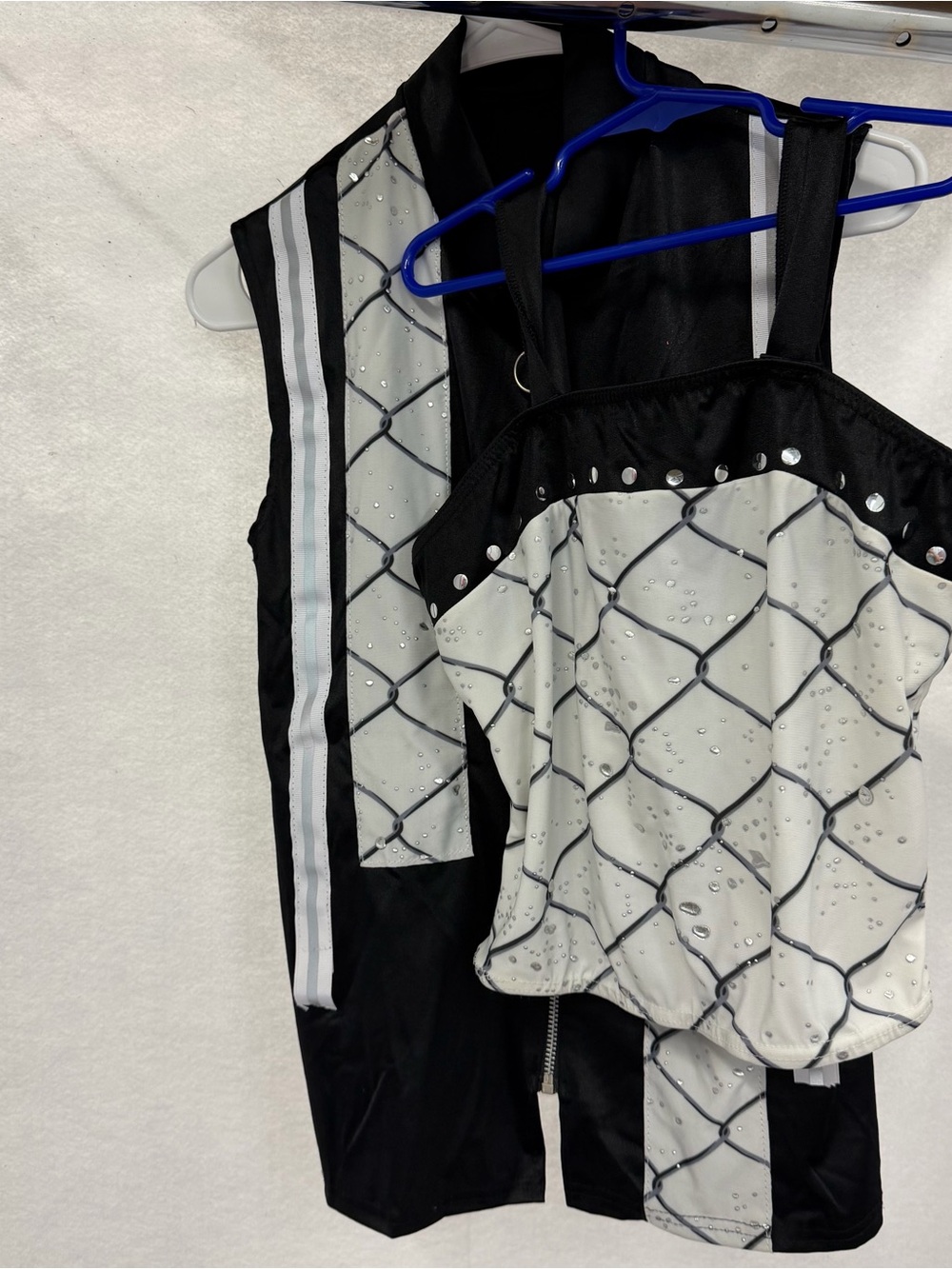 Crop Top and Jacket Black & White Youth & Adult Jazz/Hip Hop Dance Costume S M